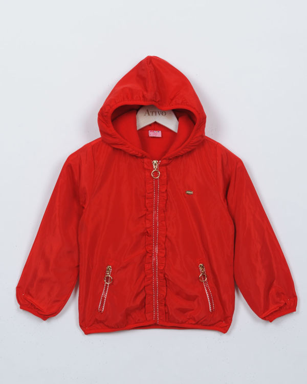 Picture of C-1920 RAIN HOODED FLEECY JACKET EXTRA THICK HIGH QUALITY